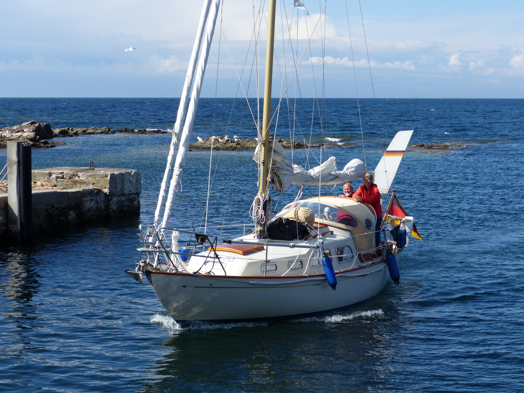 Kaipuu bei der Einfahrt nach Gudjem auf Bornholm